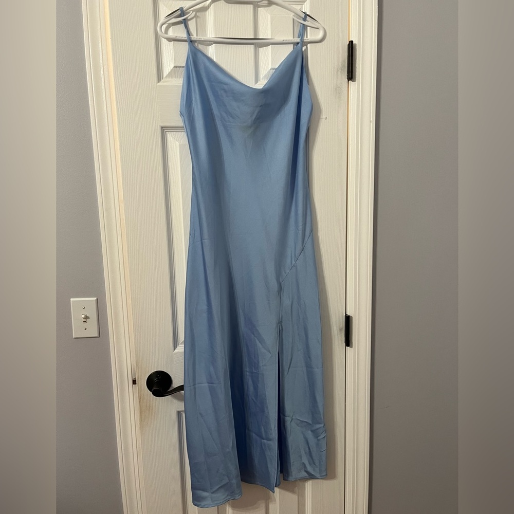 Women's Large Blue Midi Dress